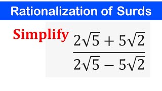 How to Rationalize the denominator with a Surd | SHS CORE / ELECTIVE MATH