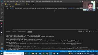 [FIX] Error Message MongoError bad auth Authentication failed
