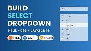 🌟 Build a Dynamic Select Dropdown Using HTML, CSS & JavaScript | Full Step-by-Step Tutorial (2025)