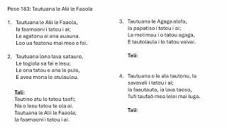 Pese 183: Tautuana le Alii le Faaola