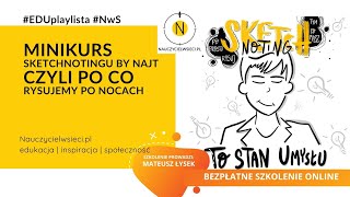 Minikurs sketchnotingu - bezpłatne szkolenie #EDUplaylista #NwS