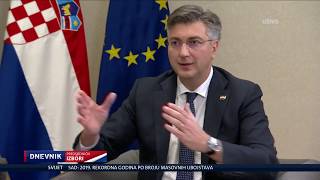 Gostovanje predsjednika Vlade u Dnevniku Nove TV (29.12.2019.)