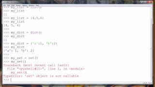 How to make an empty list, dictionary, set or tuple in Python (Python built-in data structures)