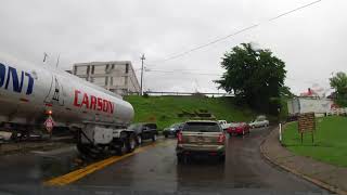 Driving through New Cumberland, West Virginia