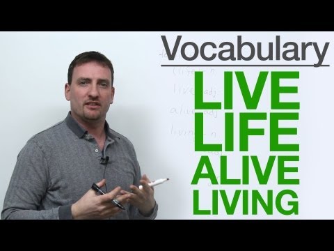 Is Alive a verb or adjective?