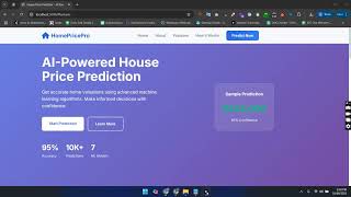 House Price Prediction AI 🏡 | Python ML Project with Flask | Final Year Project with Source Code