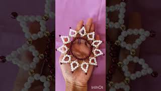 #beadedflower #beadcraft #usefultips #decorationtips #colourfulrangolis #shorts #mahirap #handmade