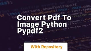 Convert pdf to image python pypdf2