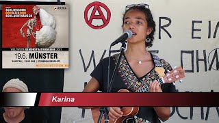 Demo in Münster für die Schließung aller Schlachthäuser -  Karina (Lieder zum Tierrechtsaktivismus)