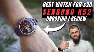 Senbono K52 Smartwatch Unboxing I Review I App I Bluetooth call I Voice assistant I Waterproof test