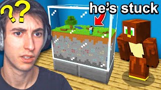 Fooling my Friend with a TINY Minecraft World