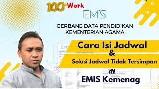 Cara Isi Jadwal dan Solusi Jadwal Tidak Tersimpan di Emis Kemenag 💯