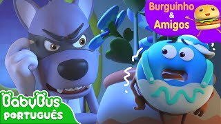 O Lobo Mau Vem Vindo | Burguinho e Amigos | Aventuras Alimentares | Desenho Animado | BabyBus