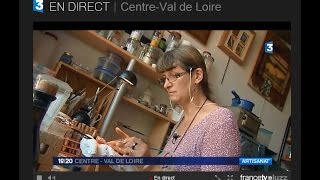 Emaux d'art de Florence Closset, émailleur en champlevé - Reportage France 3 Version courte