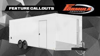 Formula Trailers | Feature Callout | Conquest 8.5 Wide Cargo Trailer