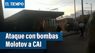 Nueva protestas terminan en disturbios, encapuchados atacan el CAI de Santa Librada | El Tiempo