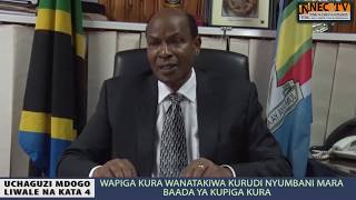 KUMEKUCHA LIWALE -  WANANCHI WATAKIWA KUPIGA KURA KWA AMANI NA UTULIVU