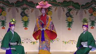 琉球古典舞踊　首里城での演舞　歌三線の生演奏で踊る琉球舞踊　沖縄県立芸術大学音楽部郷土芸能専攻の学生による演舞