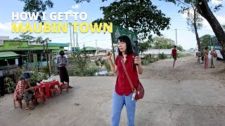 [EngSub] I get to Maubin Town from Yangon by bus and tried Maubin Mohinga