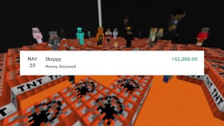 How I Won $1,000 in Skeppy's Spleef - Challenge
