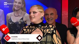 Intervista a BigMama, Gaia, La Niña e Sissi (4ª serata) - Radio2 a Sanremo