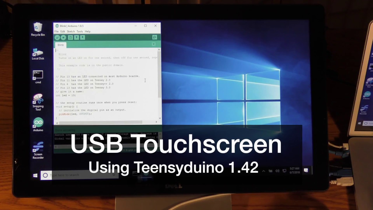 USB Touchscreen Demo - YouTube