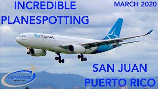 INCREDIBLE PLANESPOTTING PUERTO RICO - AIR TRANSAT A330 - AIR CANADA A320