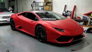 Satin Red Chrome Lamborghini Huracan LP 610 Looks Outrageous!!!