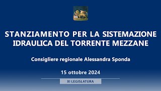 900.000 euro per la sistemazione idraulica del Torrente Mezzane