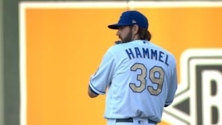 CLE@KC: Hammel fans six over six strong innings