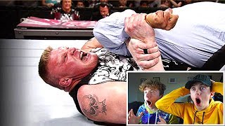REACTING TO WRESTLERS BREAKING BONES IN WWE! (HARD TO WATCH)