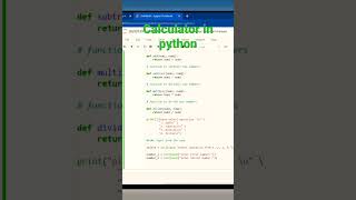 How to create a simple calculator in python for beginners #codding #bestcoddinglanguage😃😃