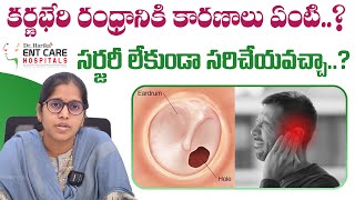 కర్ణభేరి రంధ్రానికి కారణాలు | Traumatic Perforation of The Ear Drum | Dr Harika ENT Care Hospital