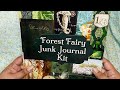 Flipping through the Forest Fairy Junk Journal Kit