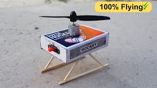How to Make Flying Matchbox Helicopter Diy Toy Helicopter