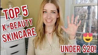 5 K-BEAUTY SKINCARE OBSESSIONS! | Affordable Skincare Under $20!