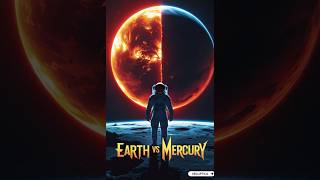 Earth vs Mercury: Can Humans Survive So Close to the Sun? 🔥❄️#usa #shorts #earth #mercury #trending