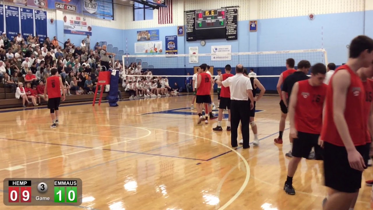 2018 Hempfield HS Boys Volleyball, PA States Semi Final Vs Emmaus, 3 Of ...