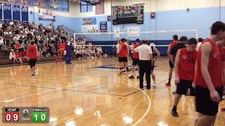 2018 Hempfield HS Boys Volleyball, PA States Semi Final vs Emmaus, 3 of 3, 6-6-2018