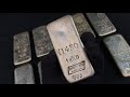 thousands in rare silver kilos vintage engelhard london poured pure 999 silver ingots