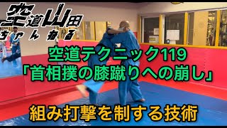 【武道】空道テクニック119「首相撲の膝蹴りへの崩し」【格闘技】