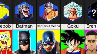 Comparison: Most Powerful Forms Of Fictional Characters