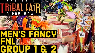 Men's Fancy | Seminole Tribal Fair Powwow 2025 | FNL Group 1 \u0026 2