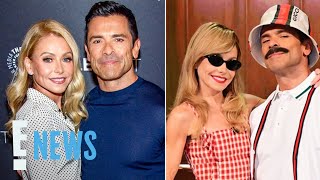 Kelly Ripa and Mark Consuelos Channel Taylor Swift and Travis Kelce in Halloween Costumes | E! News