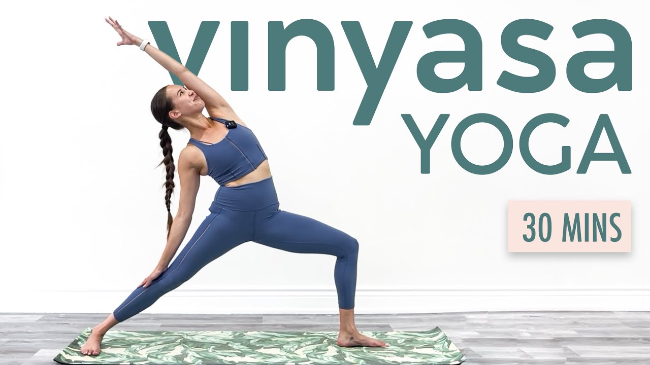 30 Min VINYASA YOGA - Level 1-2 Vinyasa Yoga Flow - Follow Along ...