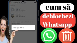 Cum să deblochezi dacă cineva te-a blocat pe whatsapp (2024) Deschide WhatsApp.