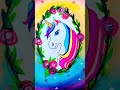 how to draw a unicorn 🦄🌈 shorts unicorn kids creative mlp