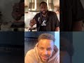 dwyane wade and stephen curry on ig live sip u0026chill 2 roses 2 red ft.gabrielle union u0026ayesha curry