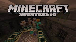 MENCARI STRONGHOLD DAN MEMBANGUN TRADING HALL | Minecraft Survival 6