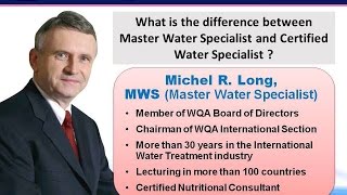 What is the difference between Master Water Specialist and Certified Water Specialist ?